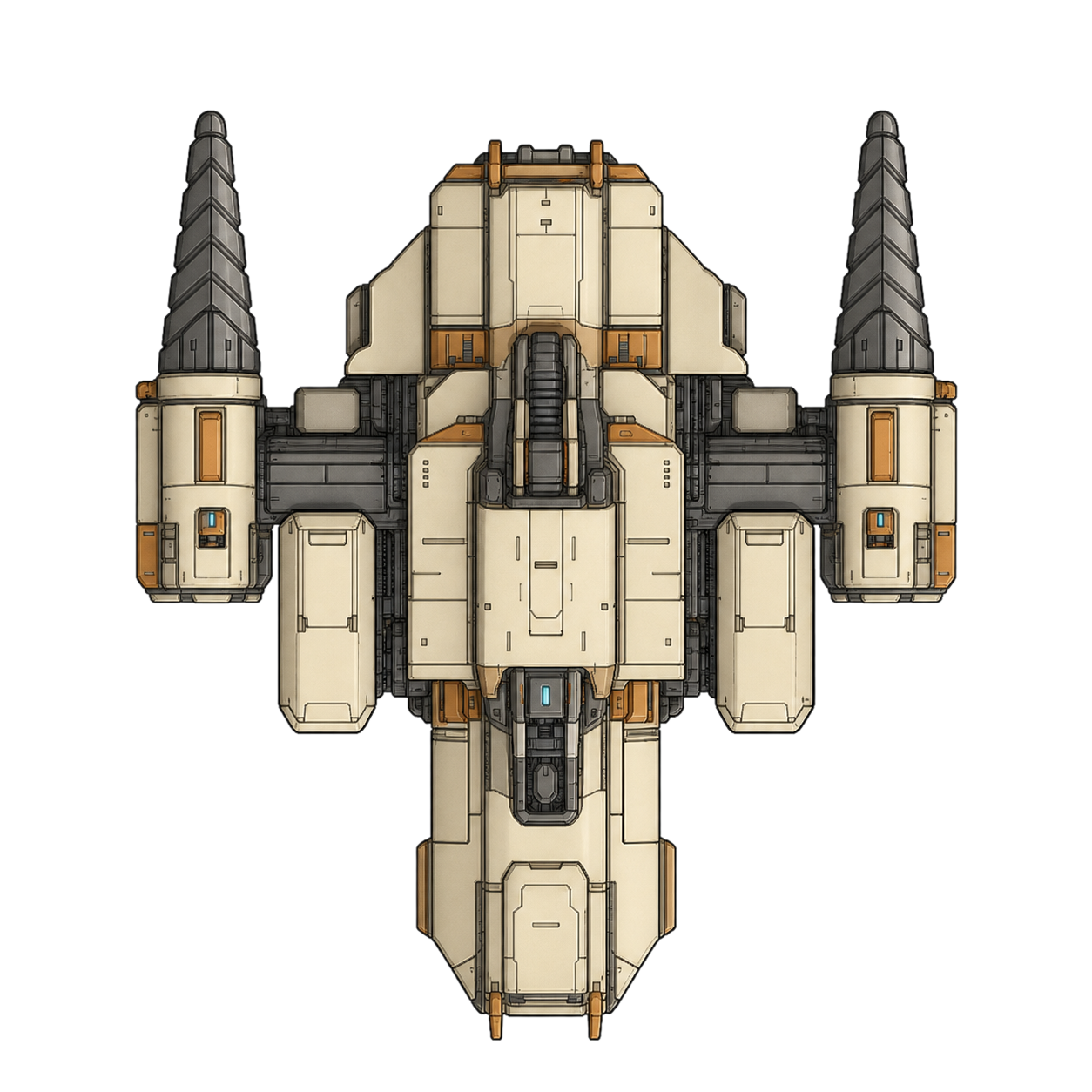 Game art of the Prospector ship